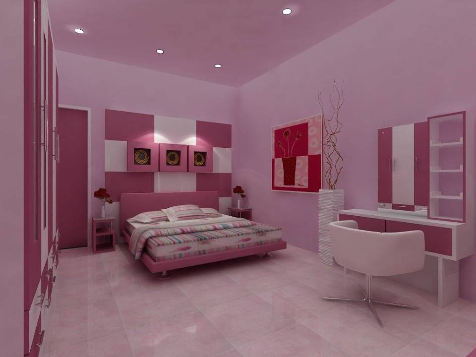 Phòng cưới tone màu hồng phấn