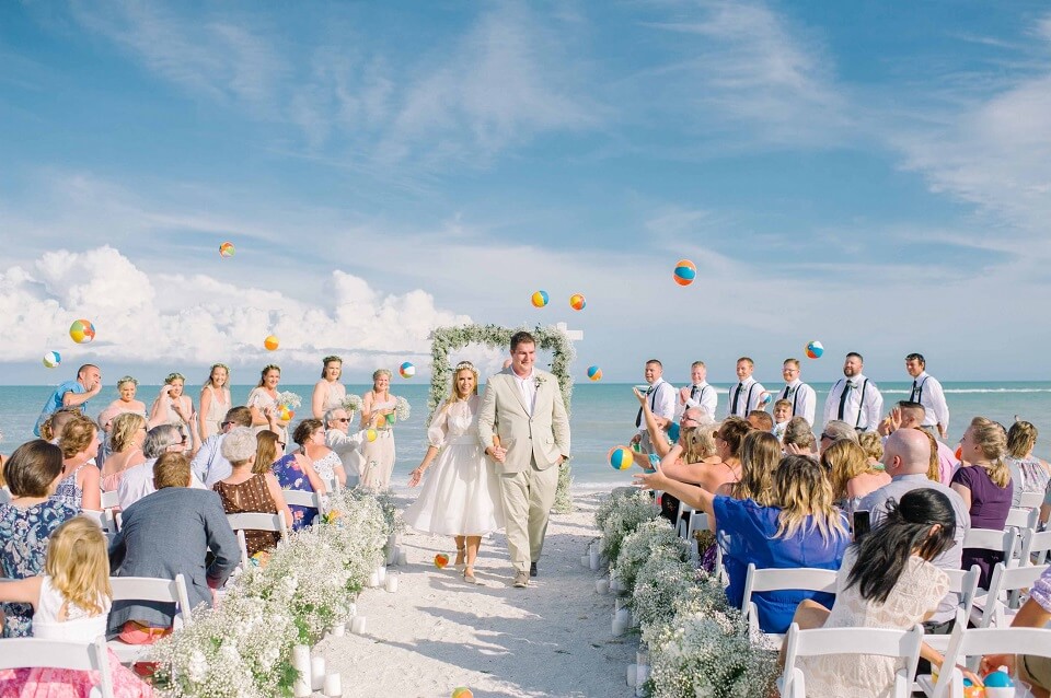 Thực đơn cho tiệc cưới tại bãi biển