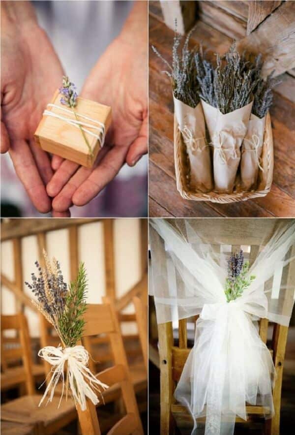 Hình ảnh trang trí đám cưới bằng hoa lavender - Ảnh 1