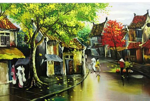 Tranh vẽ phong cảnh Hà Nội