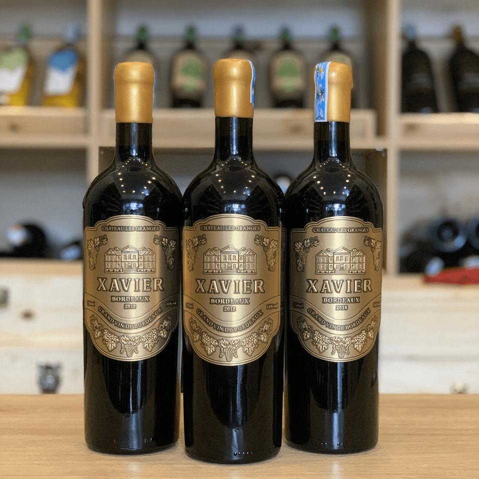 Rượu vang Pháp Xavier Bordeaux 2018. RƯỢU LÂU ĐÀI VANG